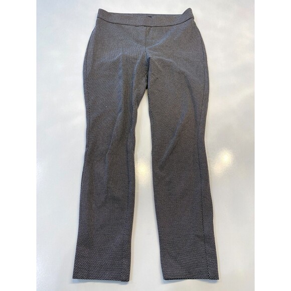 Theory Black and White Cropped Pull On Pant Ankle Crop Size M Women's - Picture 1 of 9